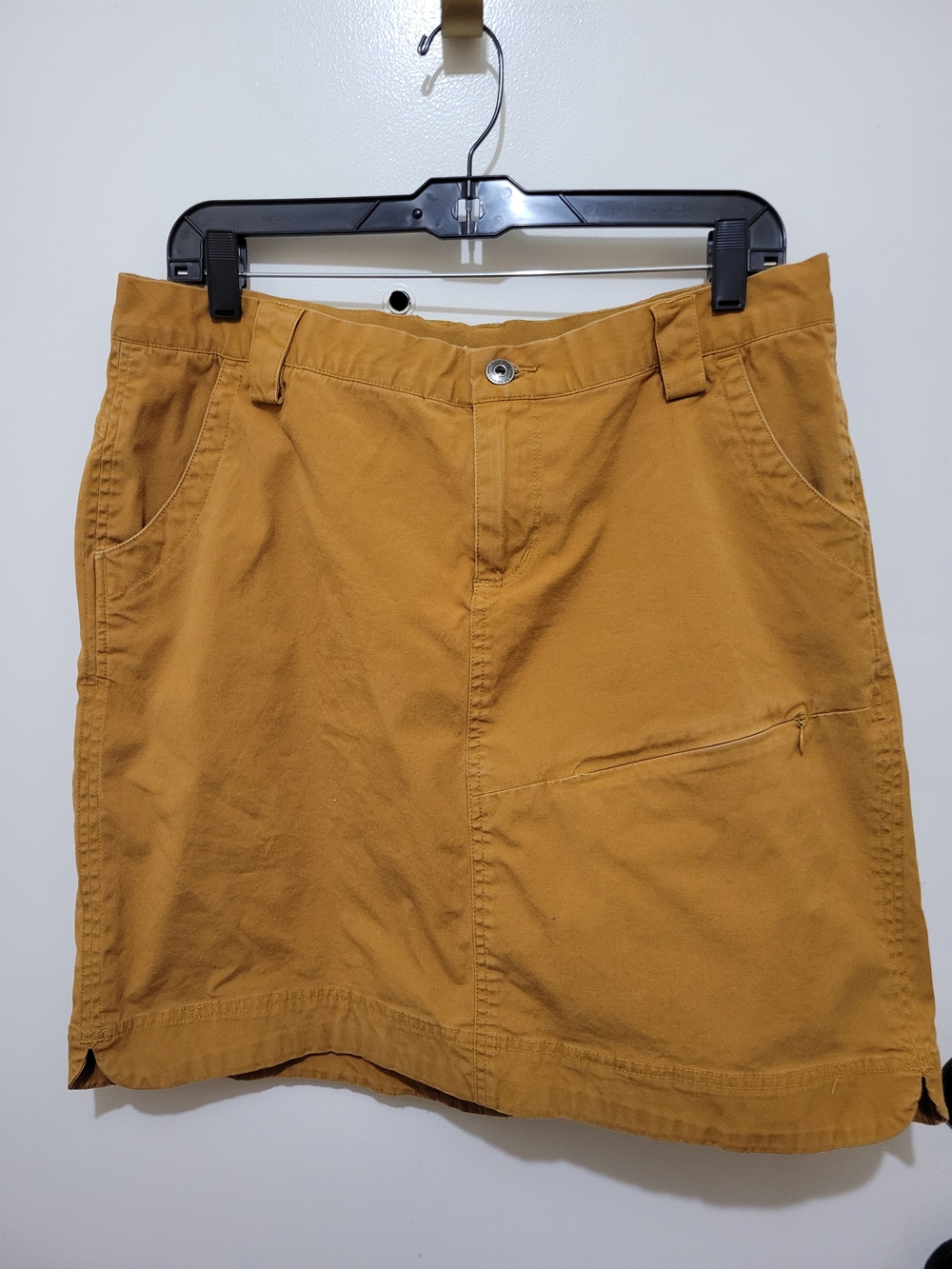 Duluth Trading Co Womens Mustard Pencil Skort Style - Size 12